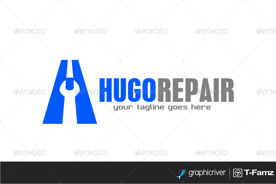 Hugo Repair Logo Templates by TFamz GraphicRiver